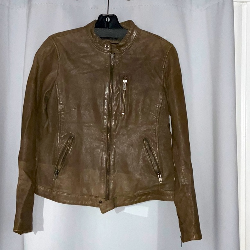 Banana Republic Genuine Leather Jacket Sz Small